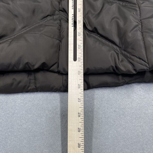 Eddie Bauer Jacket Womens Medium Brown Premium Goose Down Puffer Floral Full Zip - Picture 14 of 16